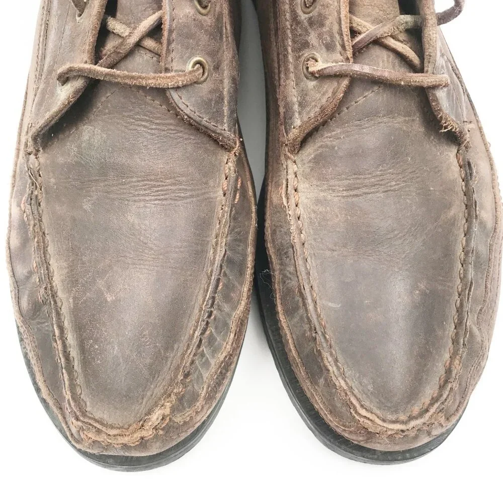 COLORADO Brown Leather Lace Up Chukka Boots Mens 11